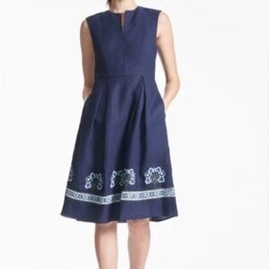 Sachin + Babi Navy Christina Midi Dress
